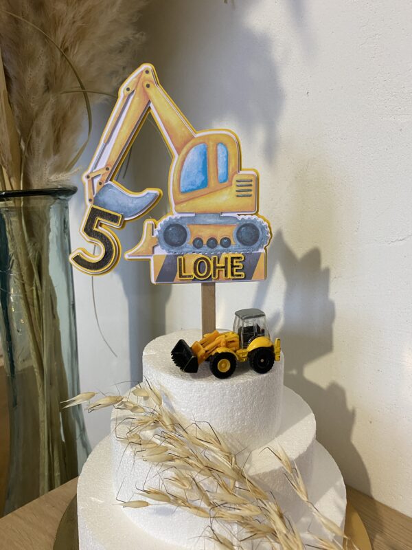 Topper cake Chantier – Image 3