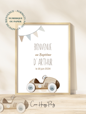 Affiche de Bienvenue - Rallye Bolide Vintage