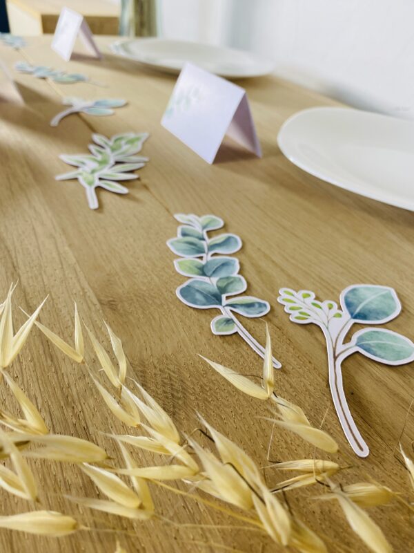 Chemin de table feuillage Eucalyptus – Image 2