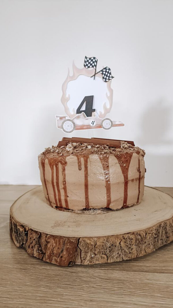 Topper cake voiture de course