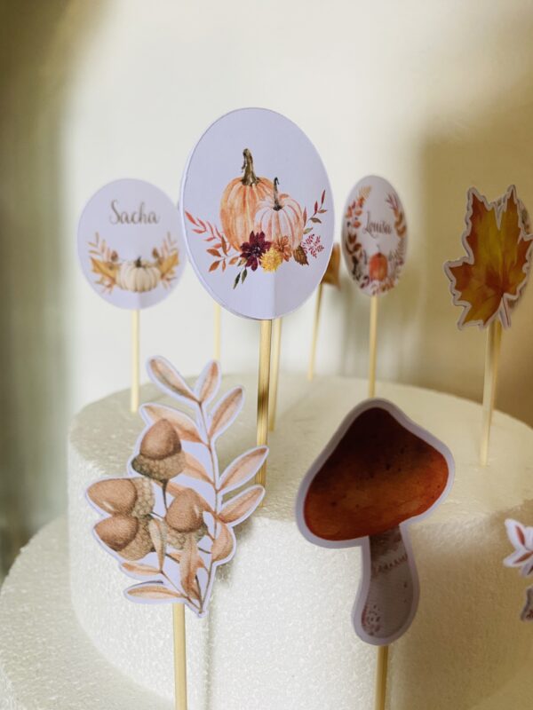 topper cupcake automne