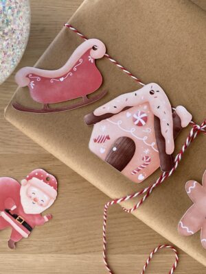 Etiquettes enfants cadeaux de Noel