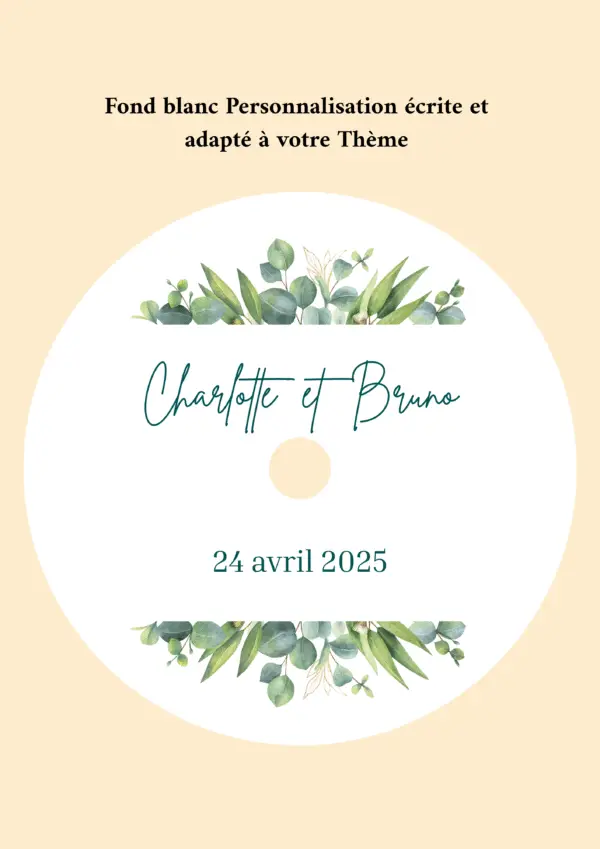 CD à personnaliser