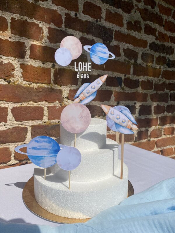 Toppers cupcake espace