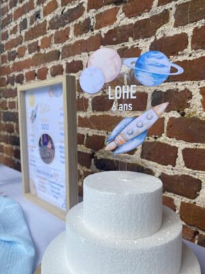 Topper cake Espace
