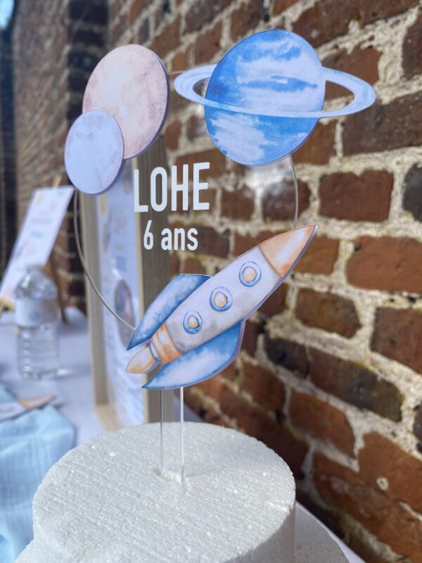 Topper cake espace