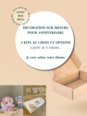 Anniv' Box déco thème sur-mesure